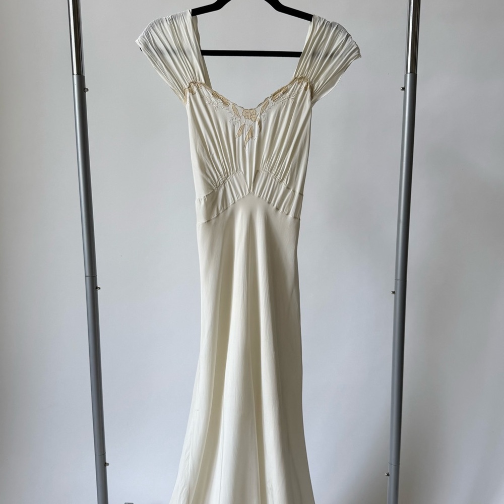 Vintage Cream Slip Dress